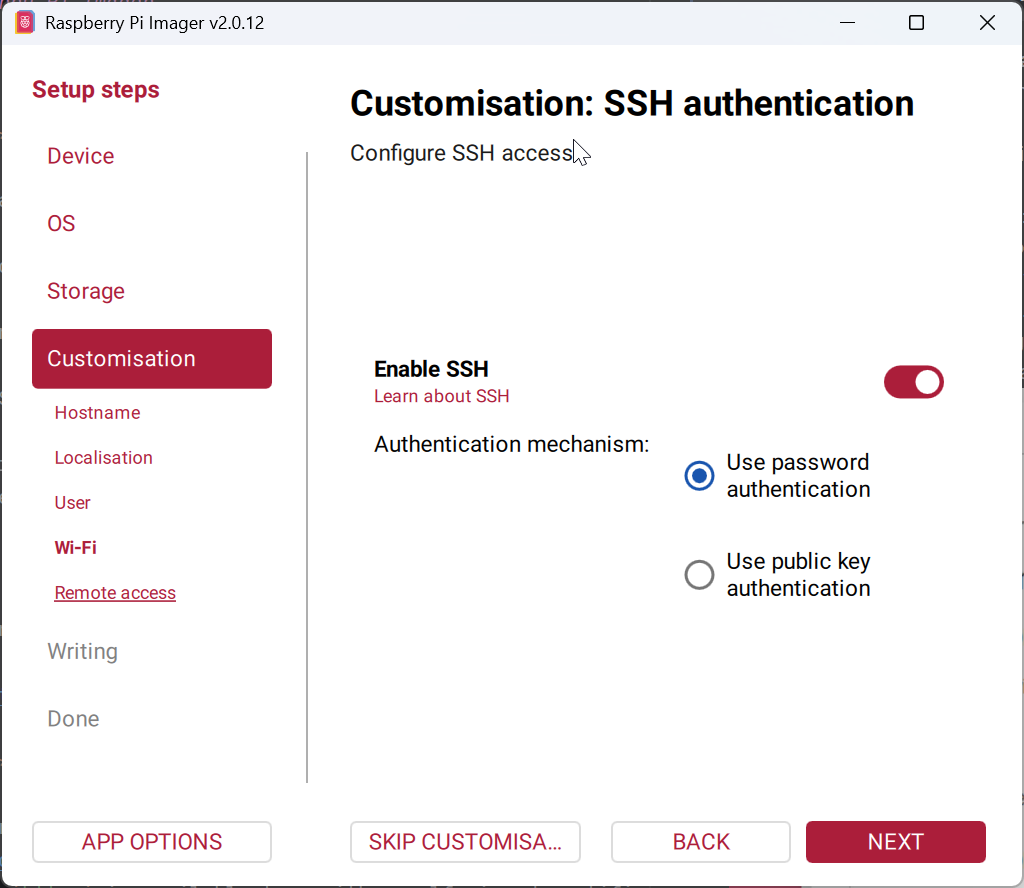 Raspberry Pi Imager Customisation: Remote access